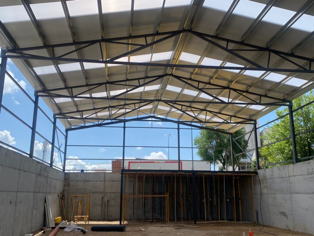 Construcción de forjado fase inicial